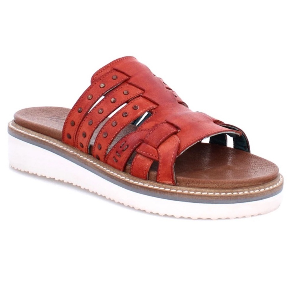 New Roan by Bed Stu Monarch leather slide sandal